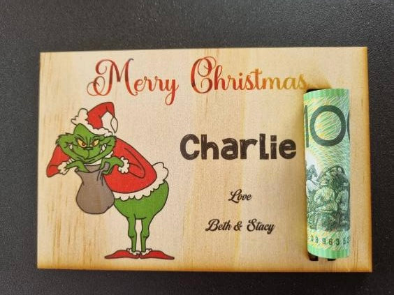SPECIAL- Coloured Money/Gift card Plaques