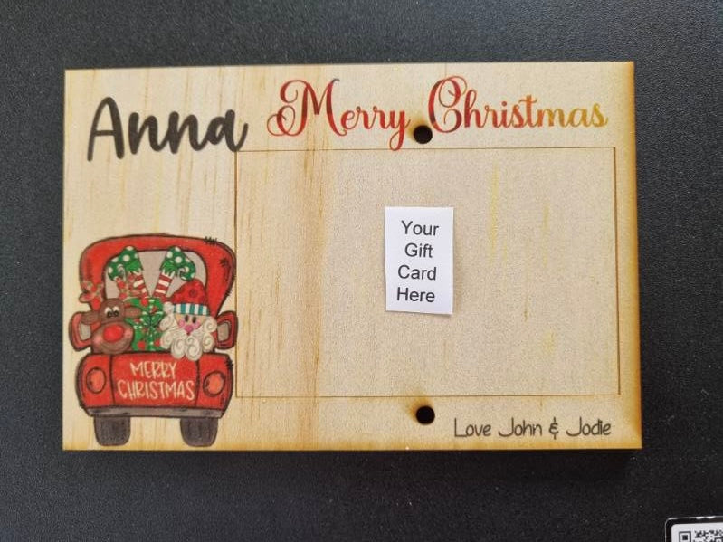SPECIAL- Coloured Money/Gift card Plaques
