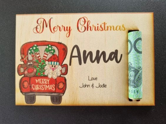 SPECIAL- Coloured Money/Gift card Plaques