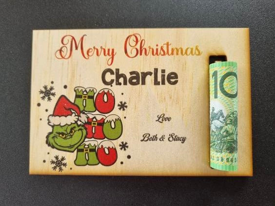 SPECIAL- Coloured Money/Gift card Plaques