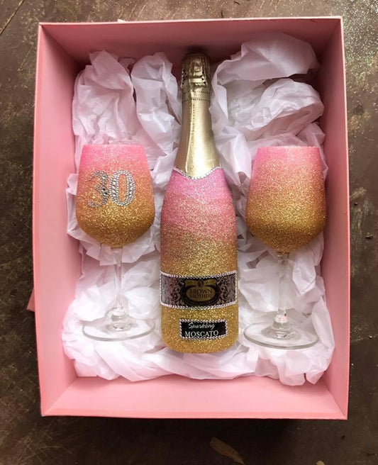 Moscato - 2x Wine glasses