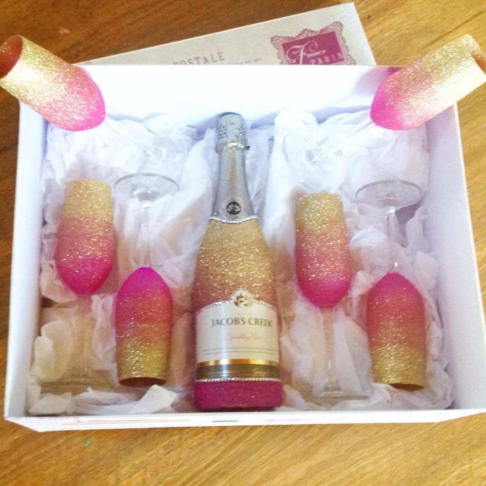 Jacobs with 6x Flutes gold/pink Ombre