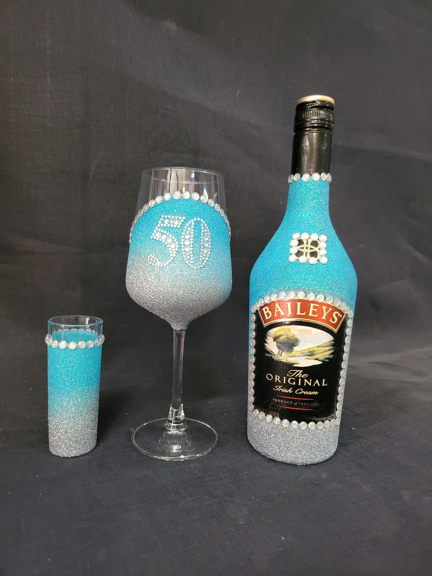 Baileys - Wine glass and Shot Glass