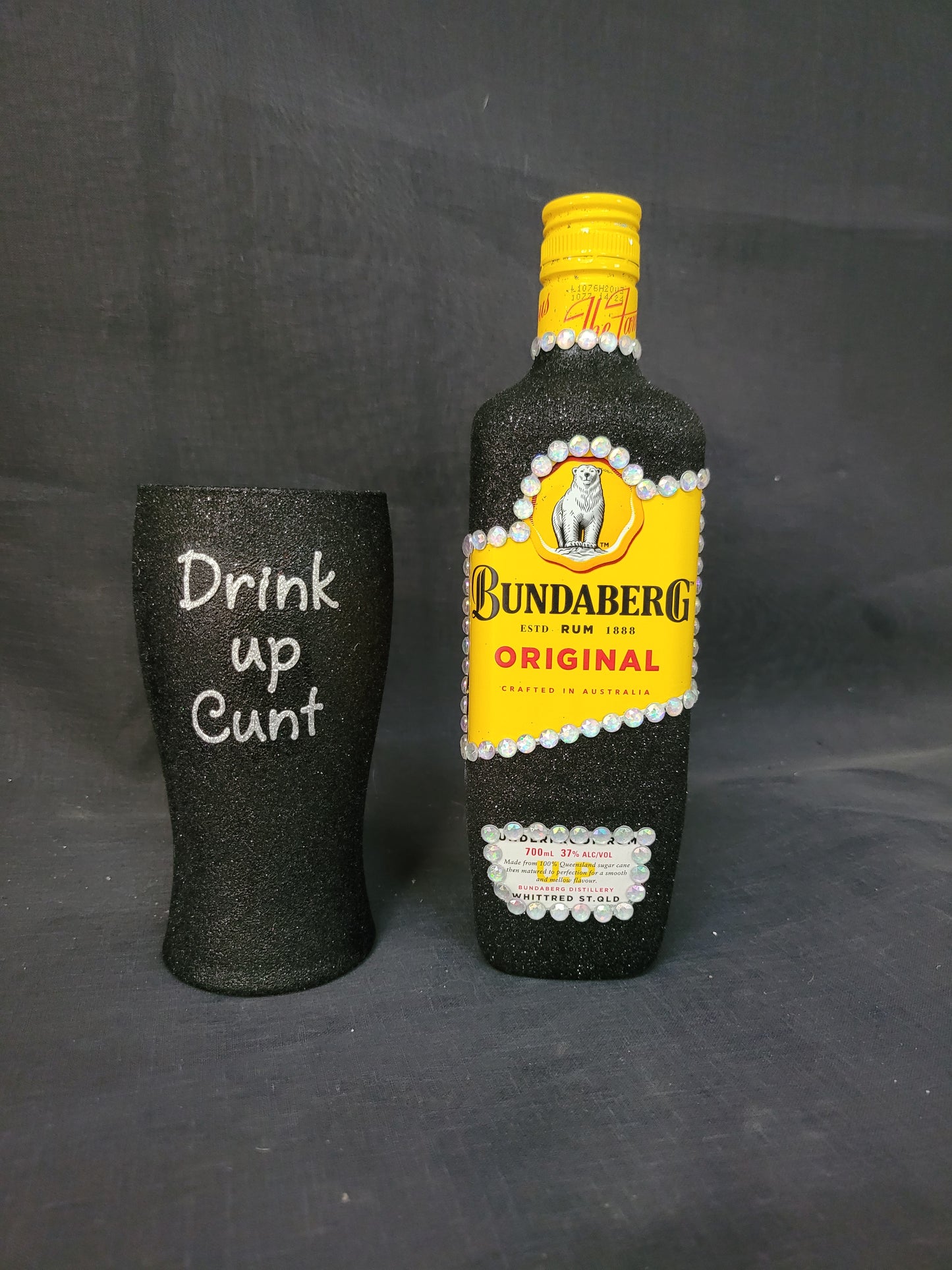 Bundy & Personalised Glass Set