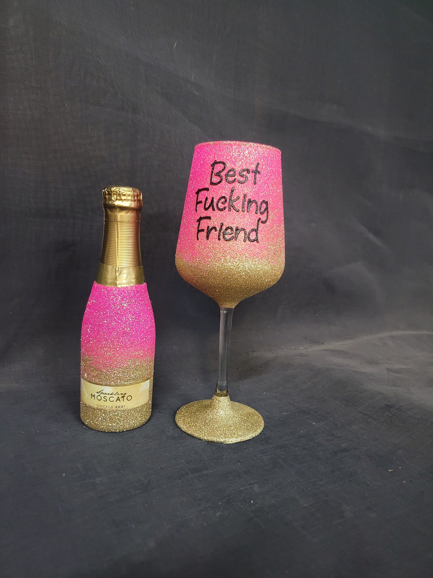 Personalised Glass with mini Moscato