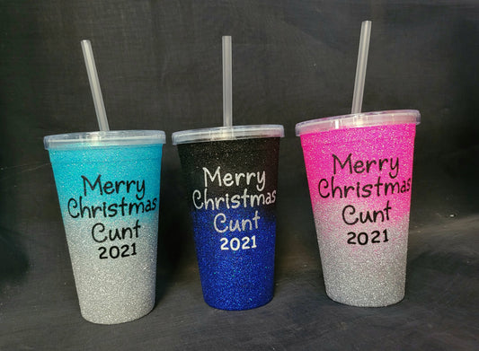 Ombre Single sippy Cup - personalised advise wording in notes