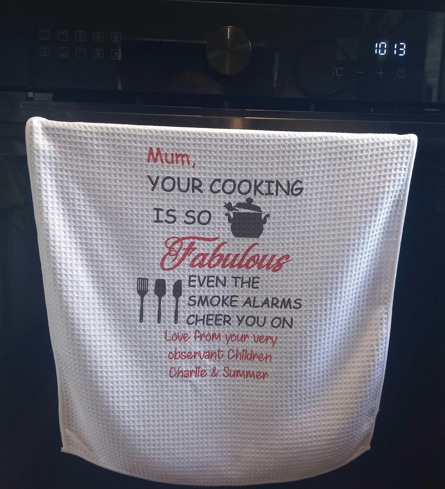 Smoke Alarm Tea Towel