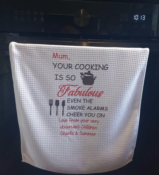 Smoke Alarm Tea Towel