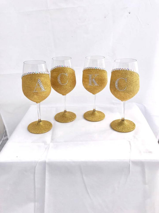 Diaginol Bling Single wine glass