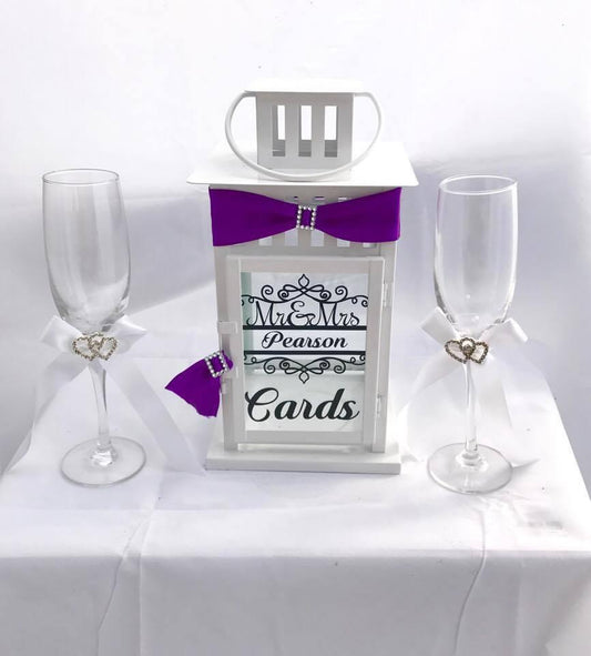 Card Lantern - Can change Ribbon Colour
