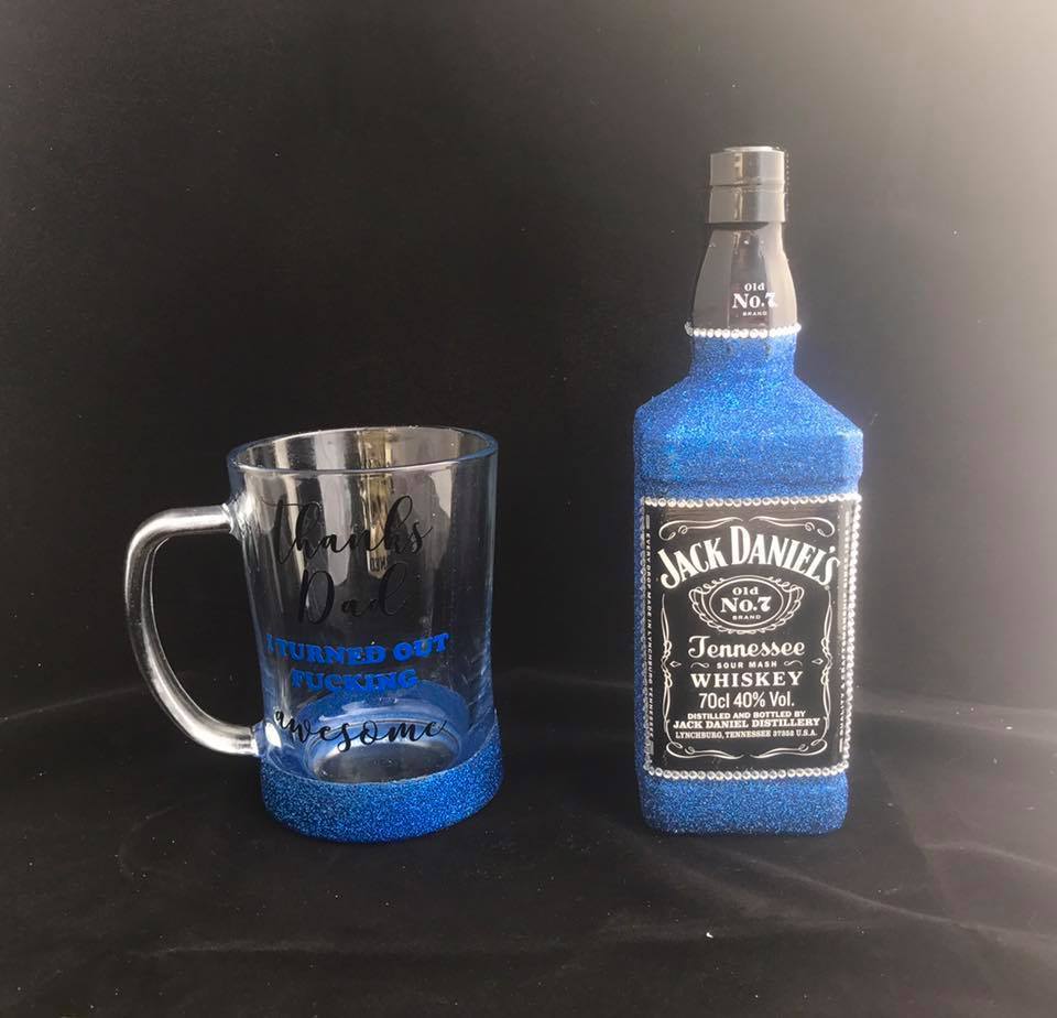 Thanks Dad - JD & Mug set - Made to order