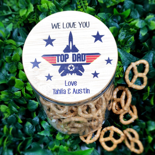 Top Dad - Father's day Jars ( dad can be changed to suit)