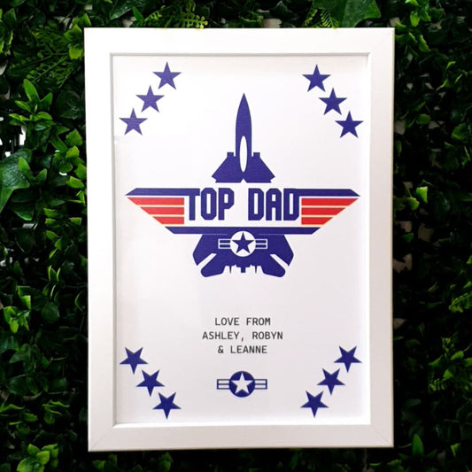 Top Dad Frame - single Jet