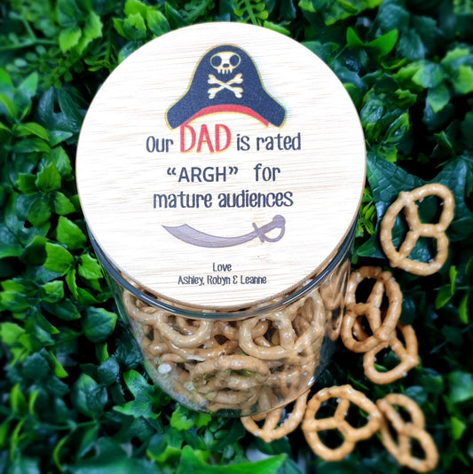 Pirate - Father's day Jars ( Dad can be changed to suit)