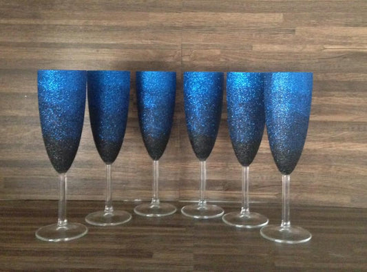 Set of six Flutes