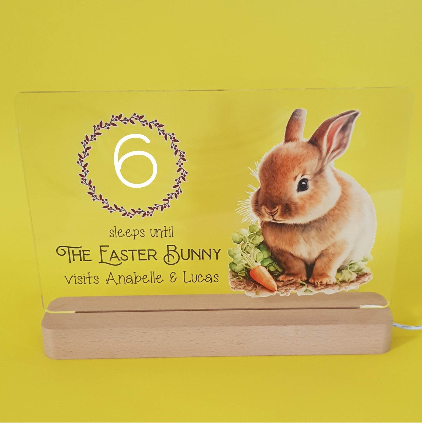 SAVE SAVE SAVE Large Easter Countdown Nightlights
