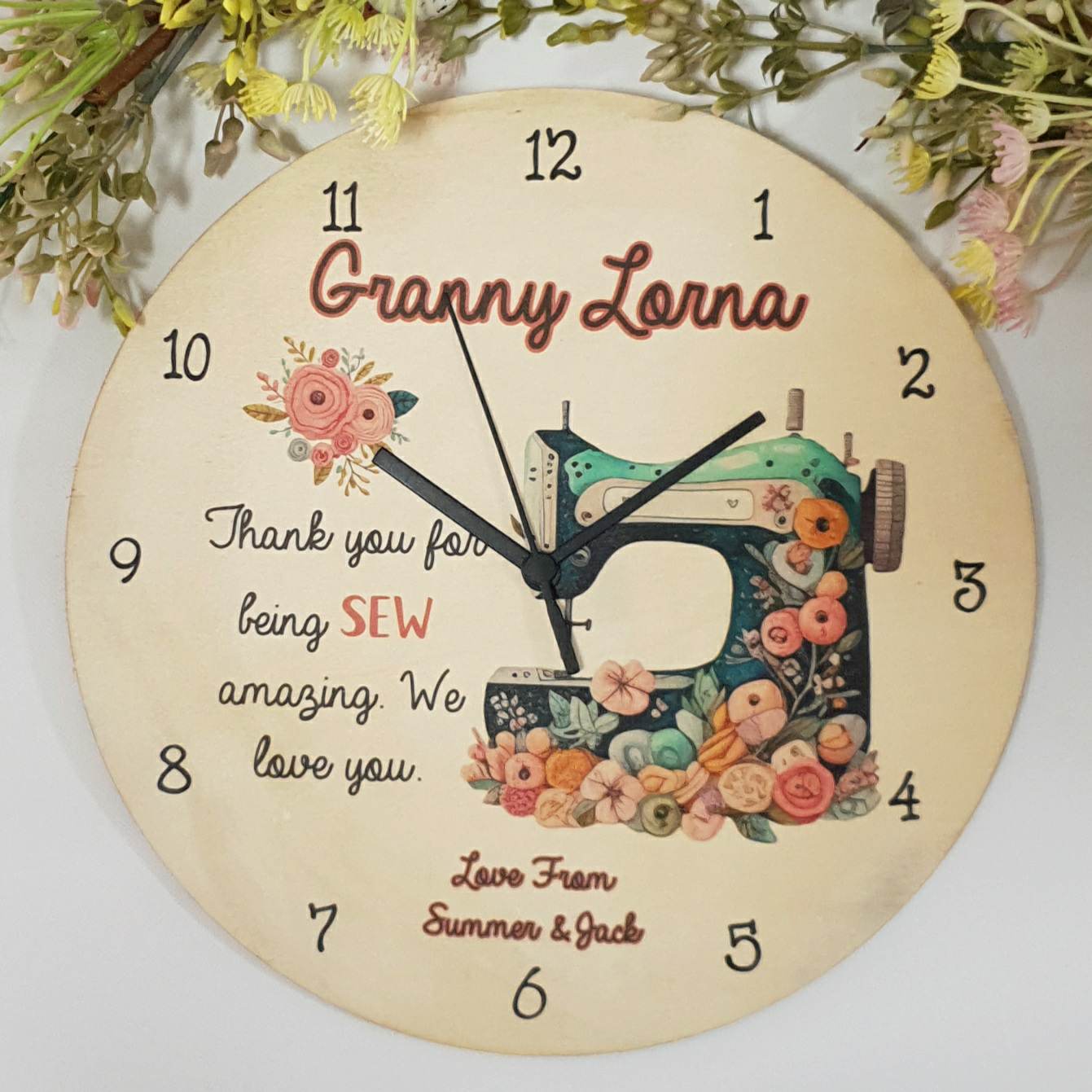 SAVE SAVE SAVE - Personalised Clocks for her