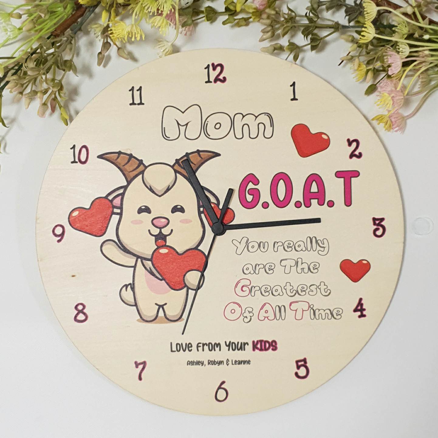 SAVE SAVE SAVE - Personalised Clocks for her