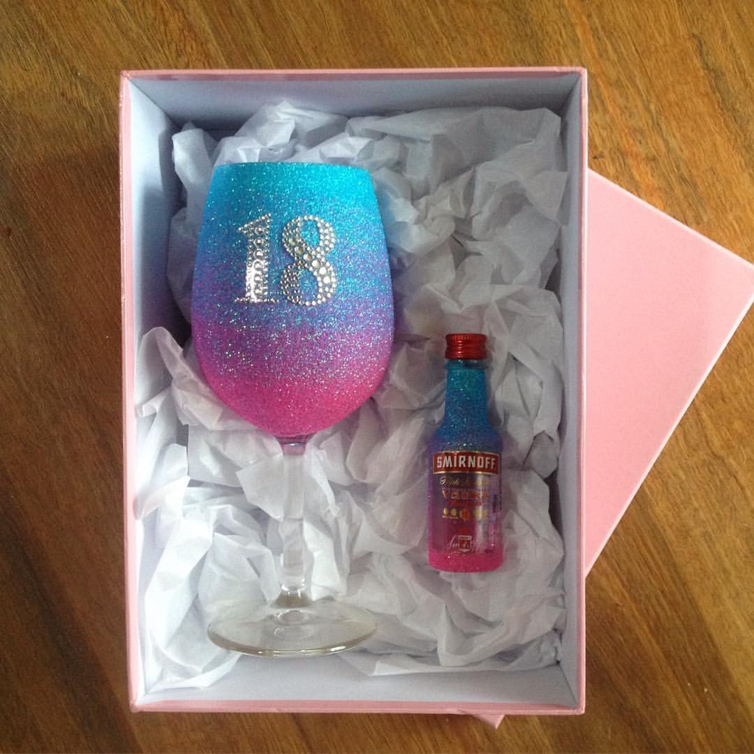 Ombre Mini Vodka & Personalised Glass - Made To Order