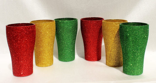 Set of six xmas schooners