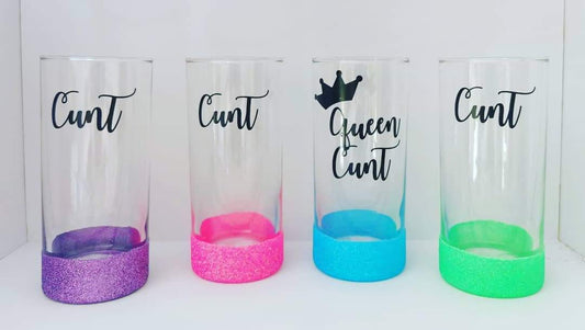 Girls night in tall glasses