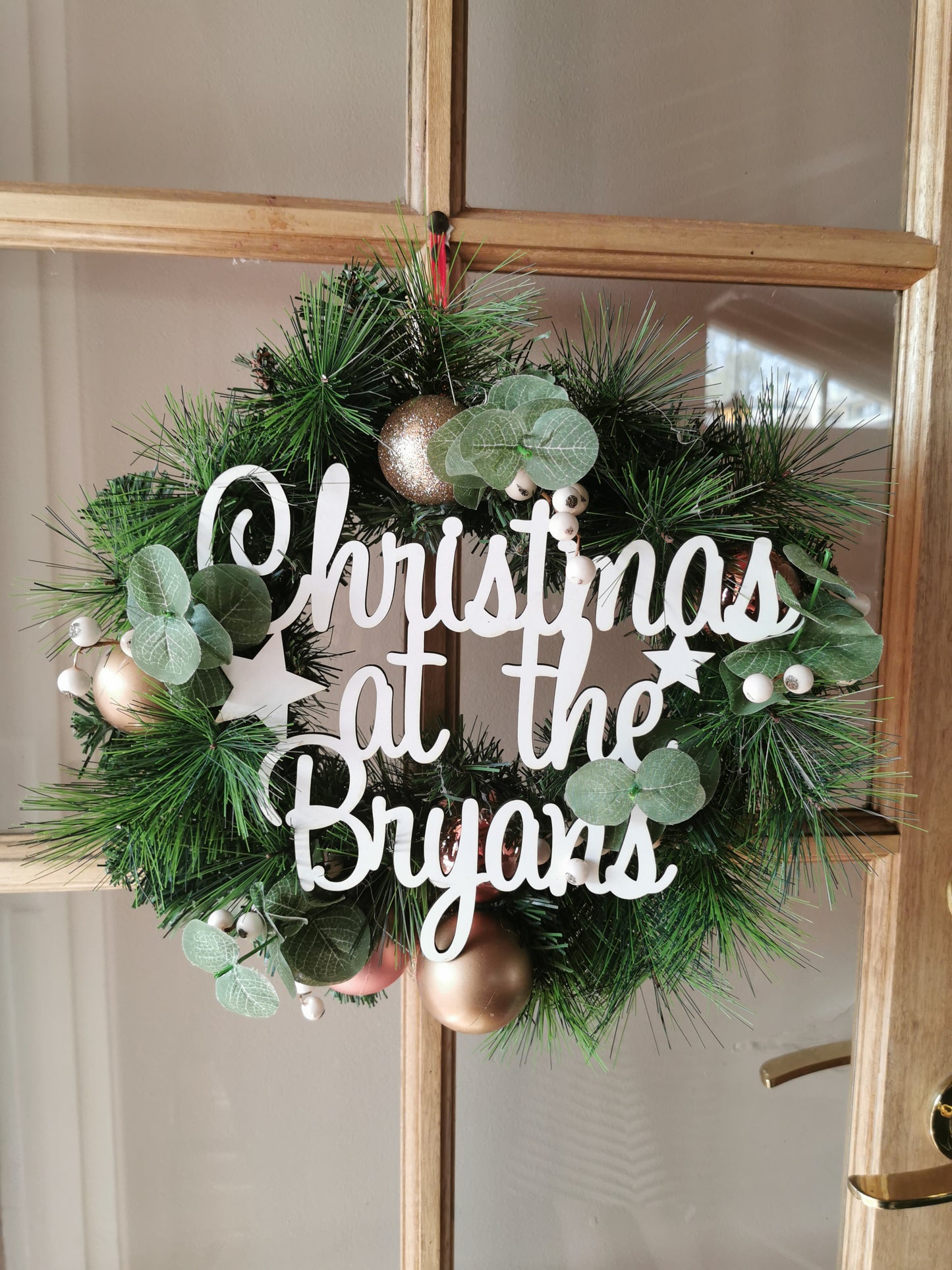 Personalised Xmas wreaths