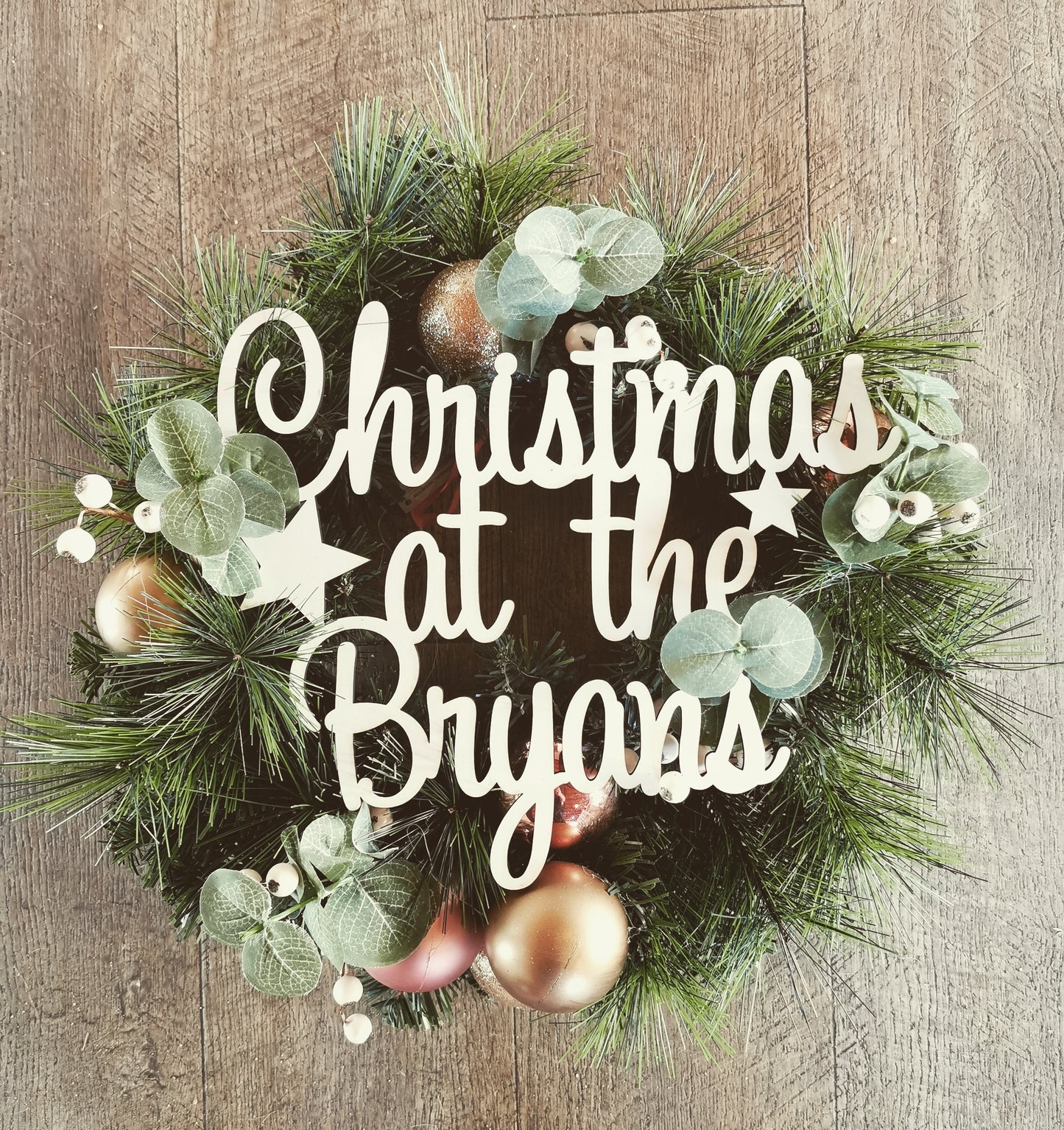 Personalised Xmas wreaths