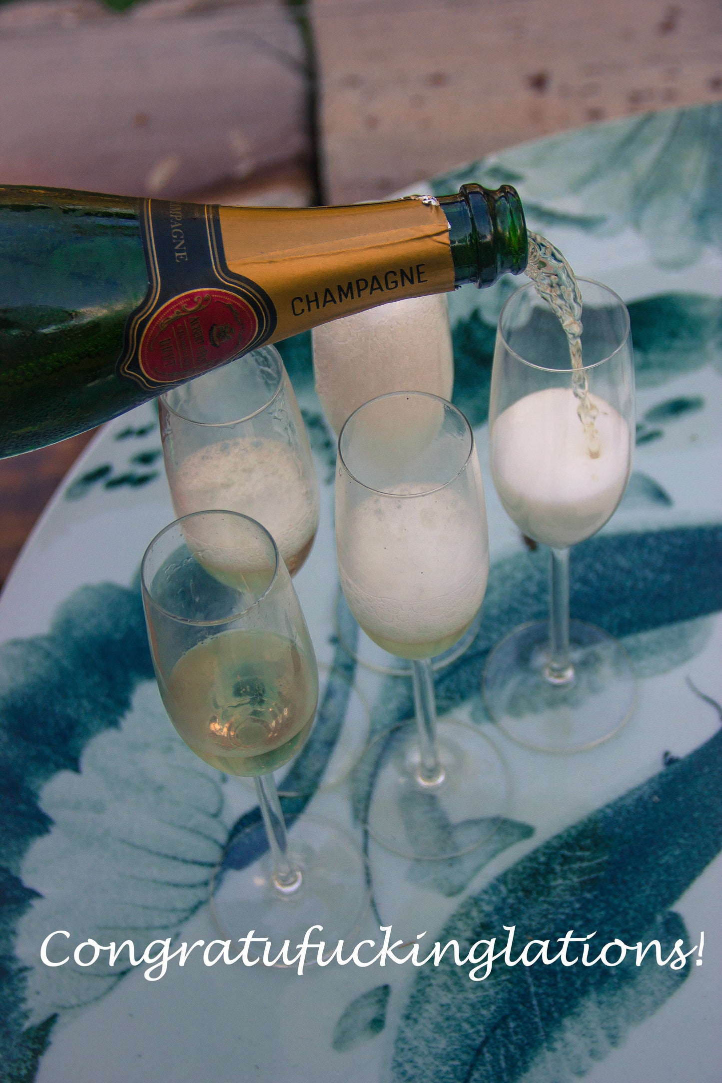 Mr & Mrs Cunt wine glasses