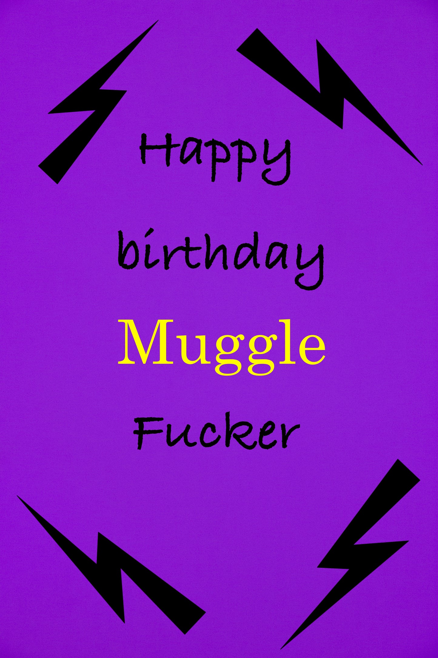 Not today muggle fucker wine set