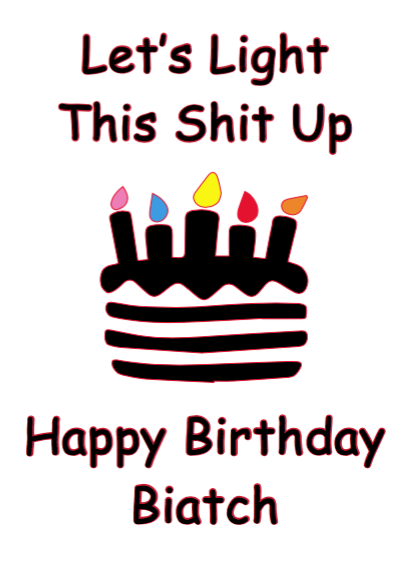 Light This shit up - Greeting card
