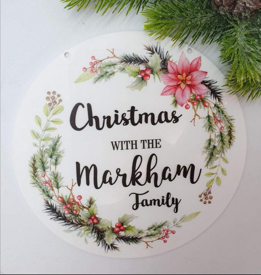 Personalised Xmas door handers