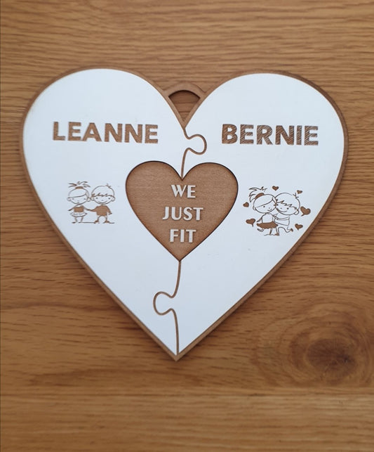 we just fit valentines wall hanger