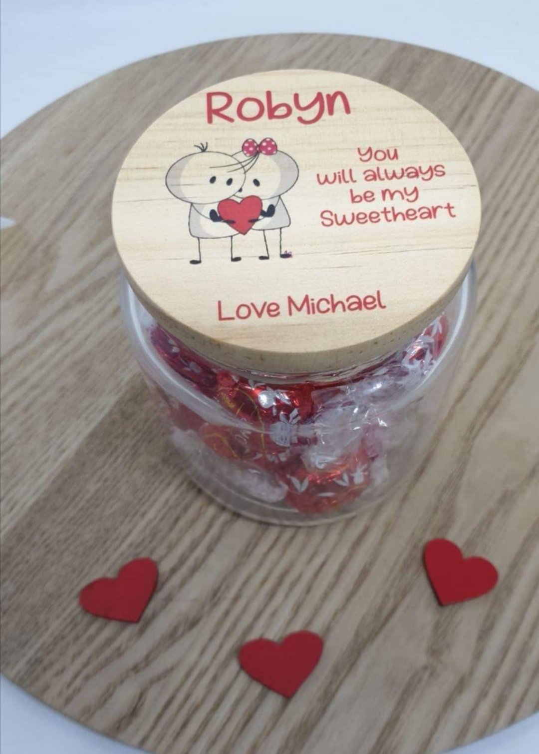 Valentines jars
