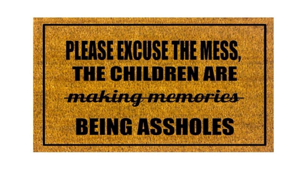 excuse the mess ... door mat