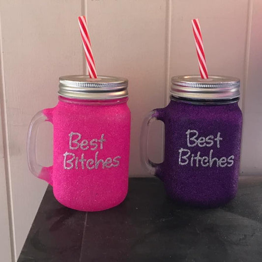 Best Bitches Mason Jars - Set of two