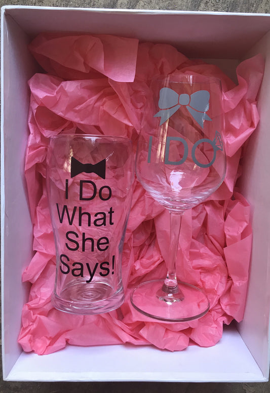 I do, I do what she says gift set