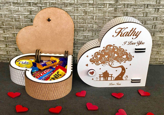 Personalised valentines box