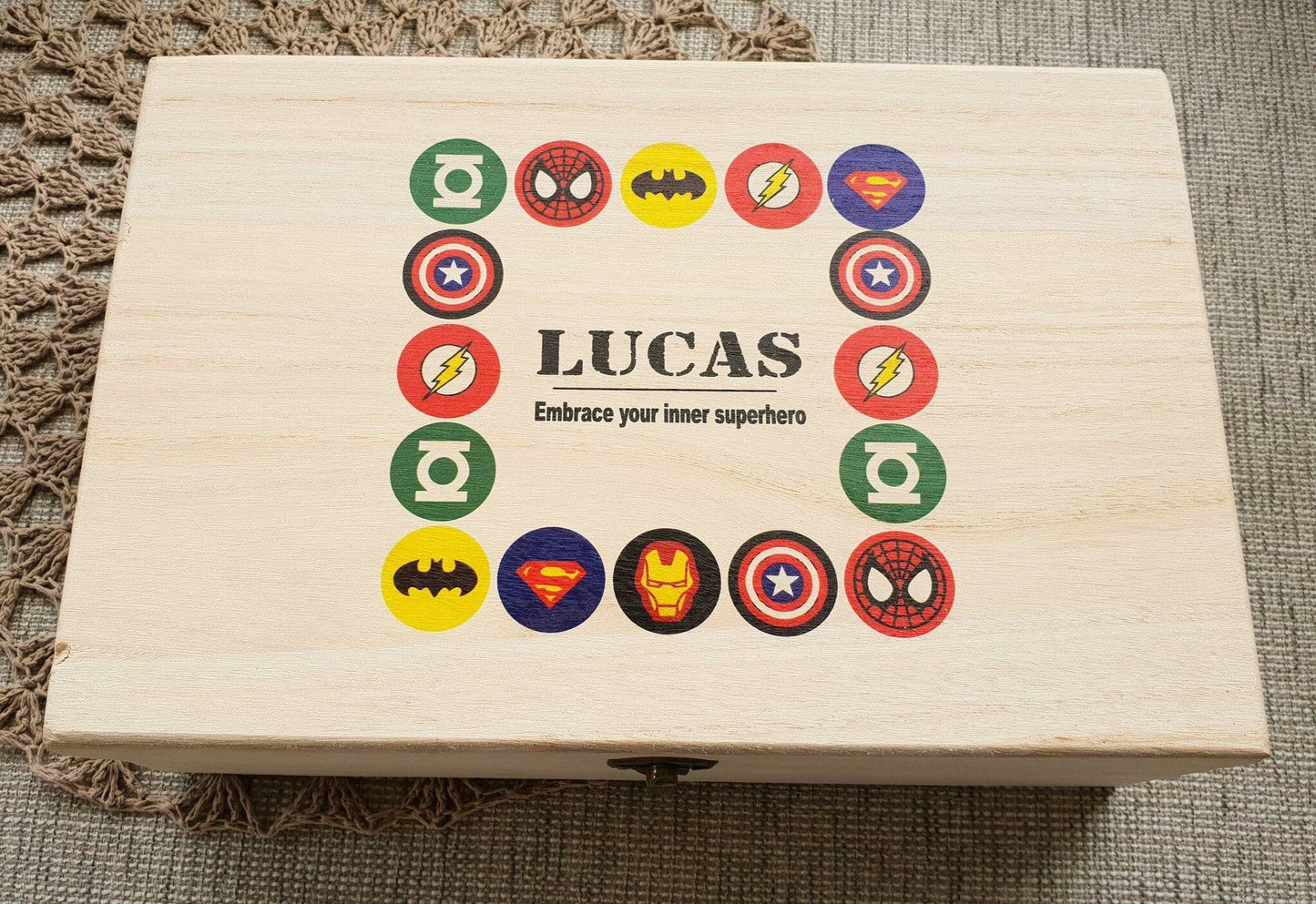 Super hero’s pine box