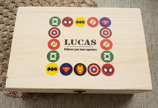 Super hero’s pine box