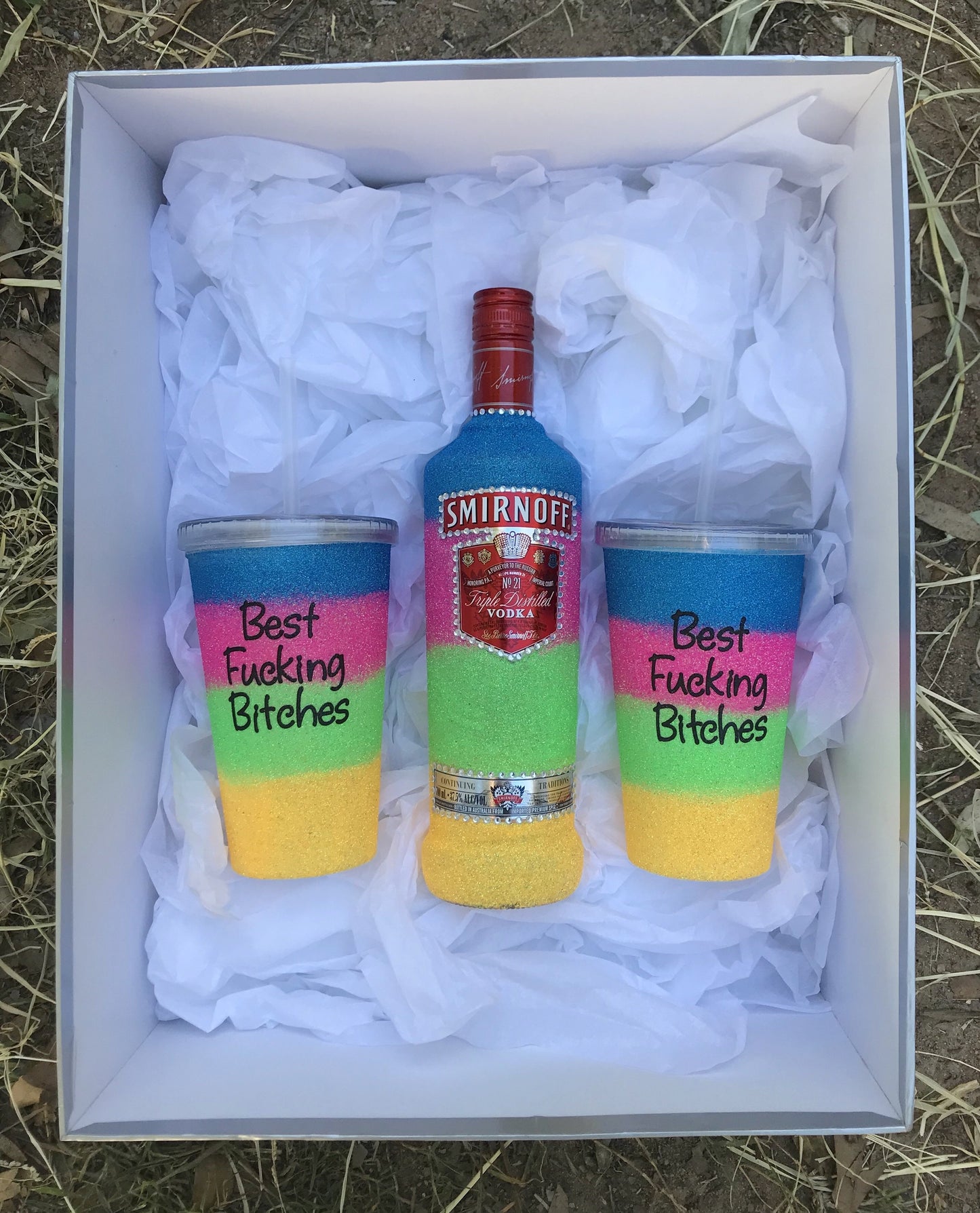 Smirnoff And 2x sippy cups please add details for cups in notes