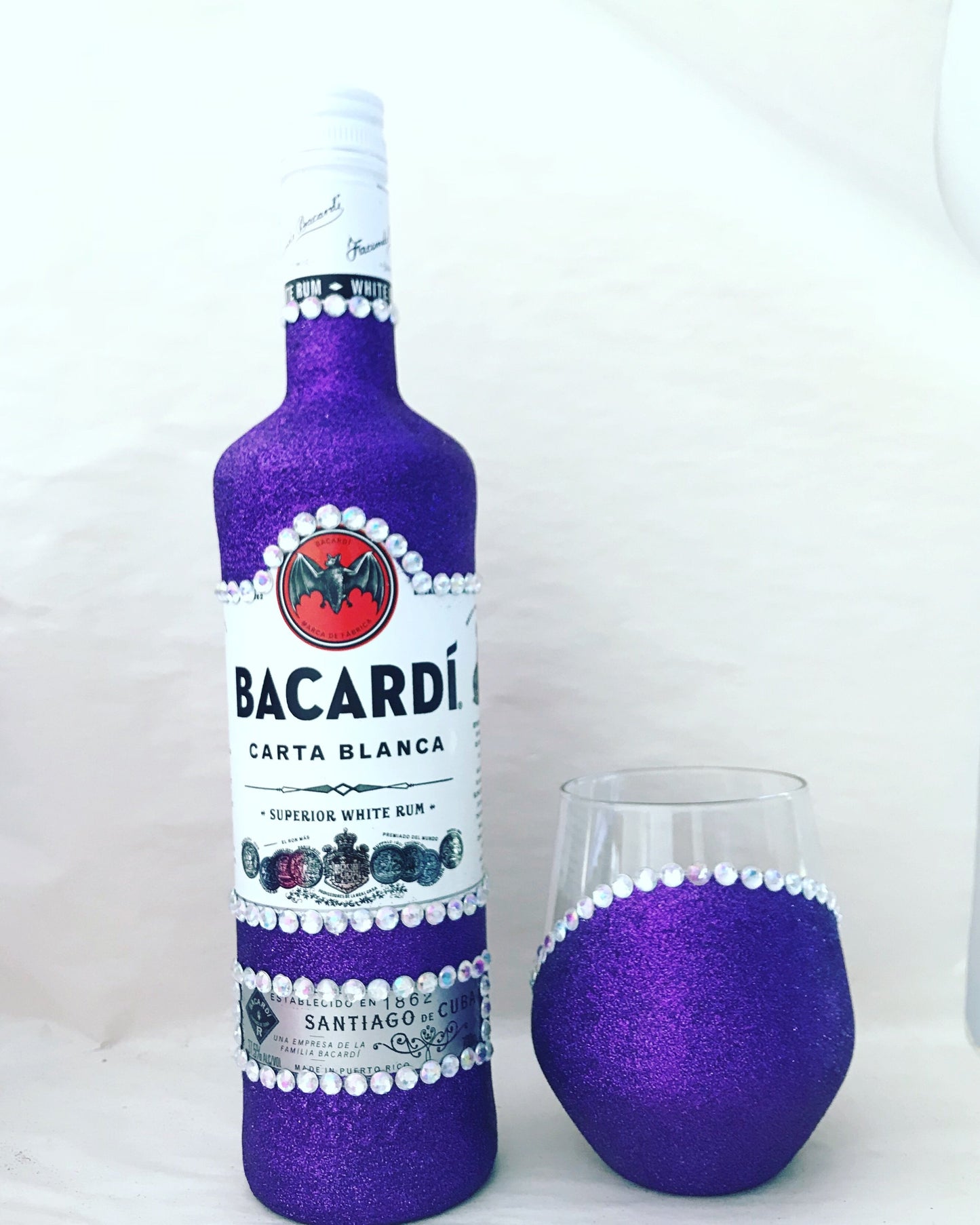 Premade Bacardi set - includes bling initial or number