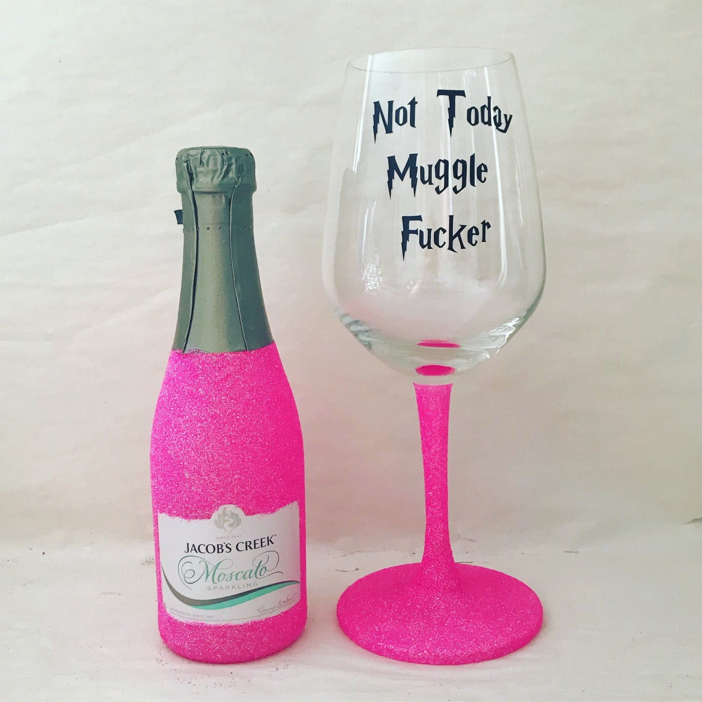 Not today muggle fucker wine set