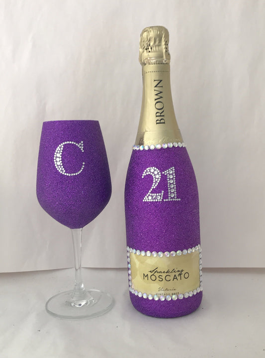 Moscato Browns Brothers & Wine Glass Set