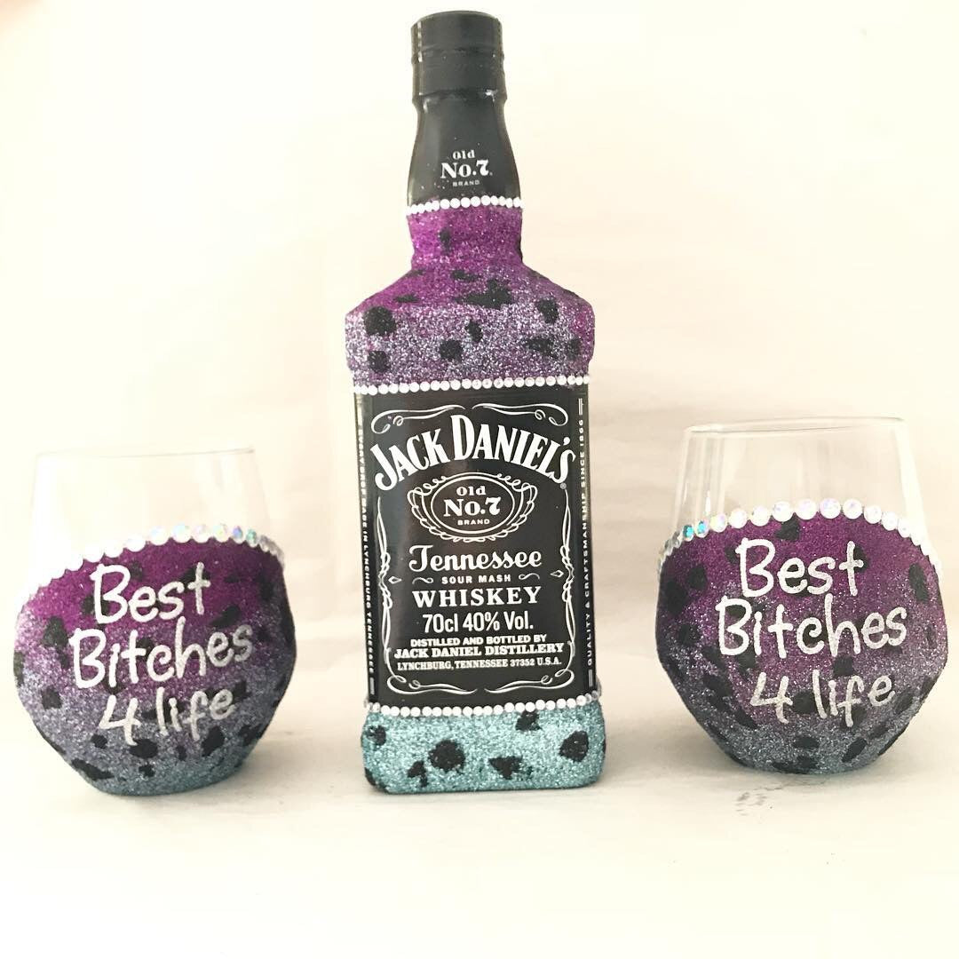 Teal purple ombré leopard JD set