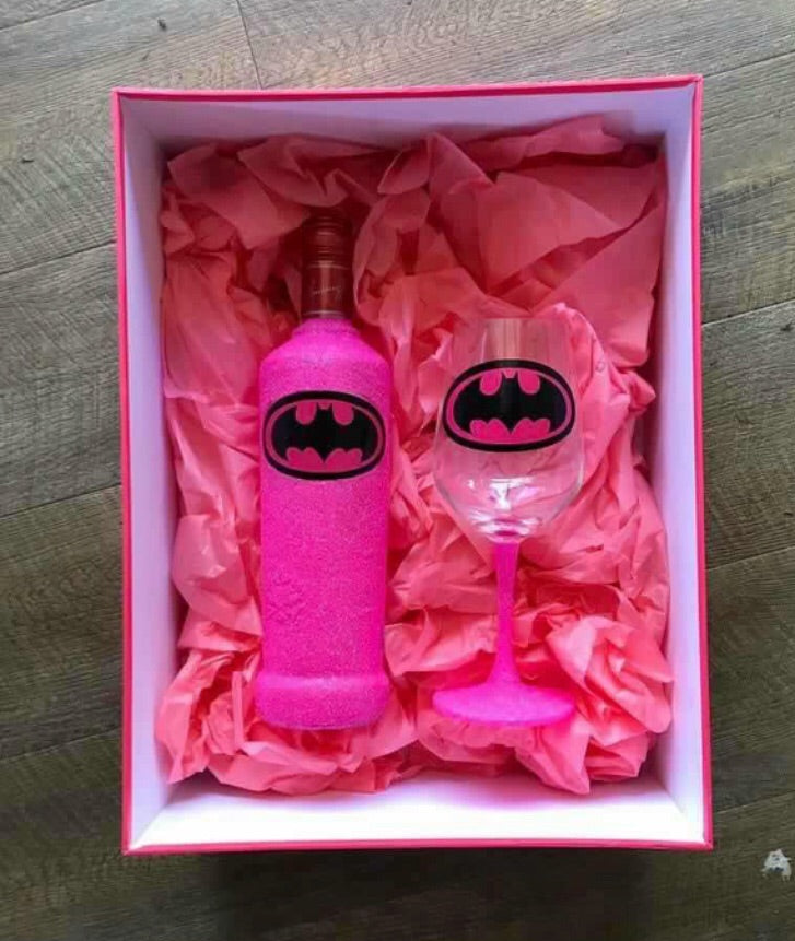 Batman Smirnoff and glass