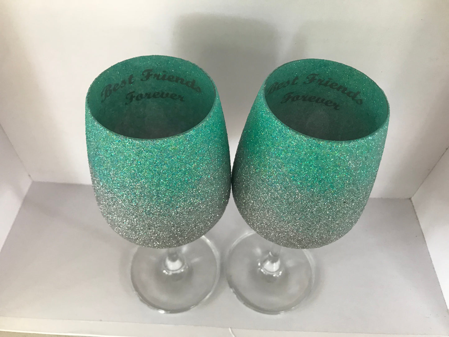 Set of two secret message glasses