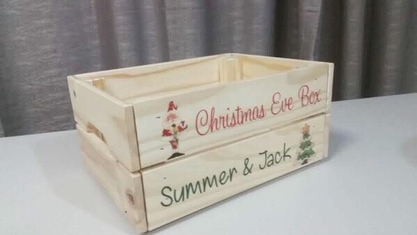 Personalised Christmas Eve crates