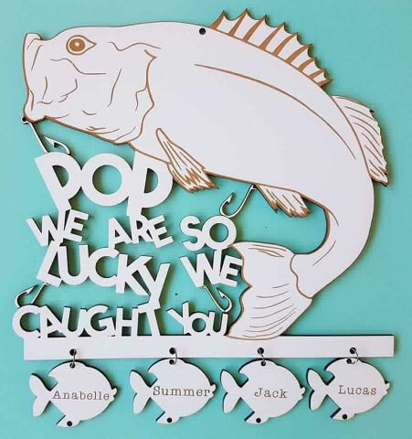 We are so lucky we caught you wall hanger - PLEASE SEE DESCIPTION FOR DETAILS REQUIRED