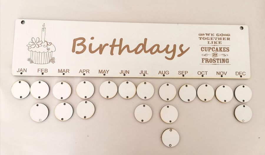 Pre Made - Family Birthdays Calendar
