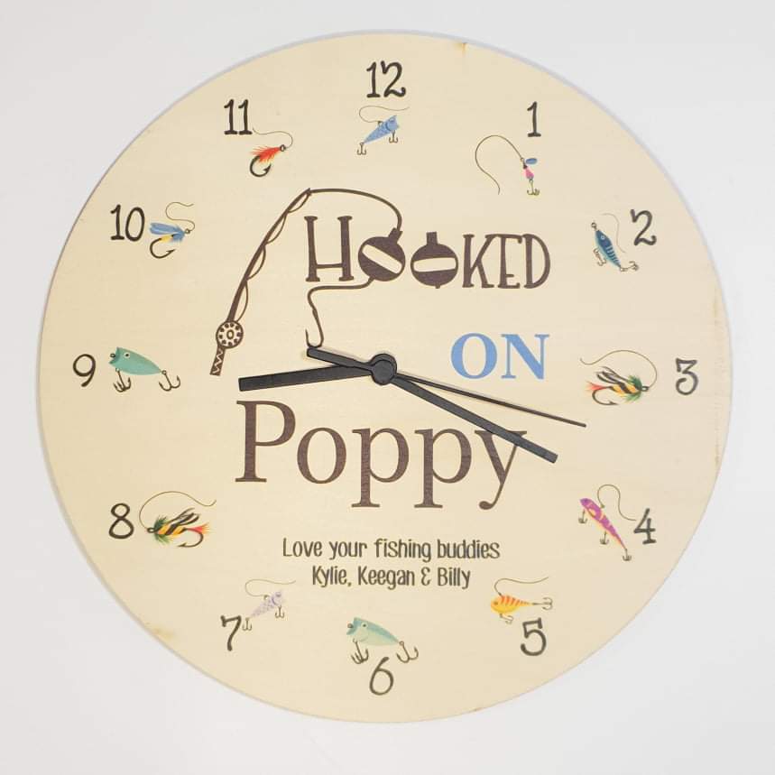 SAVE SAVE SAVE Hook on - Personalised Clocks